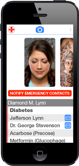 ERinfo mobile app prototype