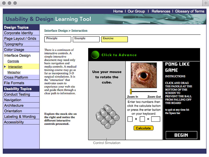 Usability & Design Learning Tool