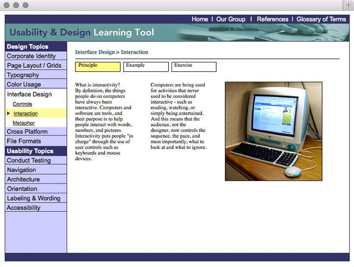 Usability & Design Learning Tool